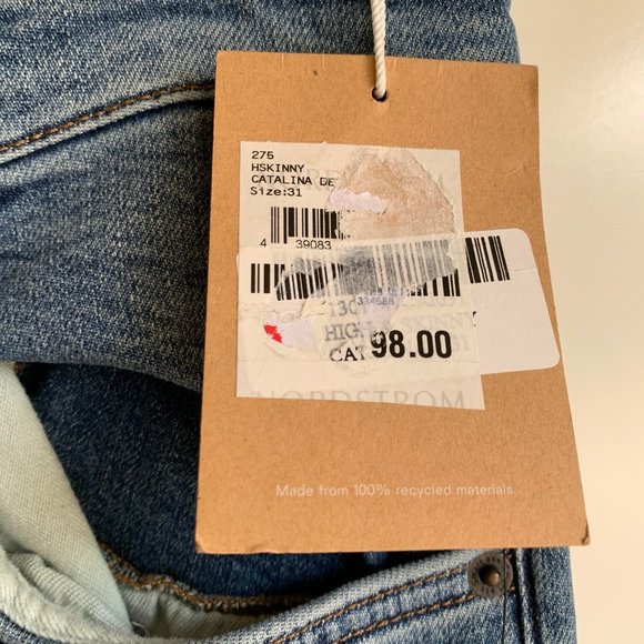 NWT REFORMATION JEANS High & Skinny Jeans Size 31  Catalina Wash - Picture 6 of 14